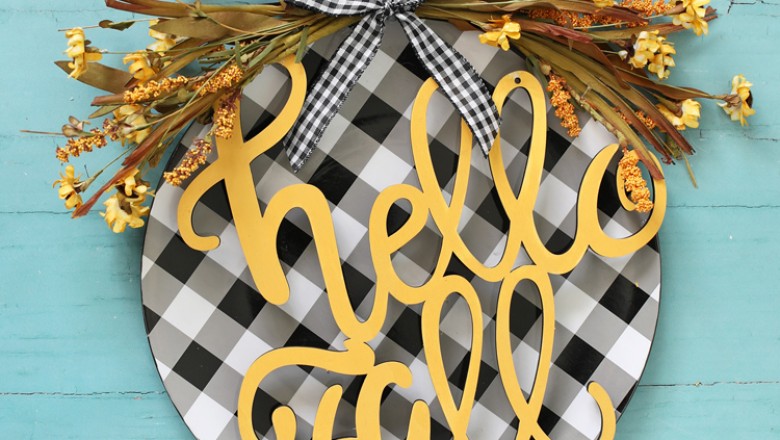 DIY Fall Charger Wreath