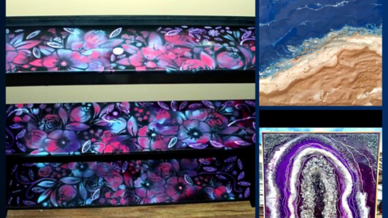 5 Creative Ways to Embellish Boring Acrylic Pours
