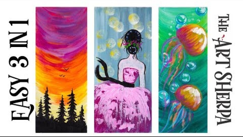 3 Super Easy Paintings idea's YOU can do