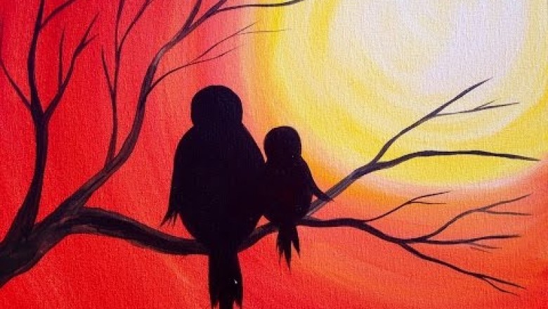 Simple Mama Bird Sunset