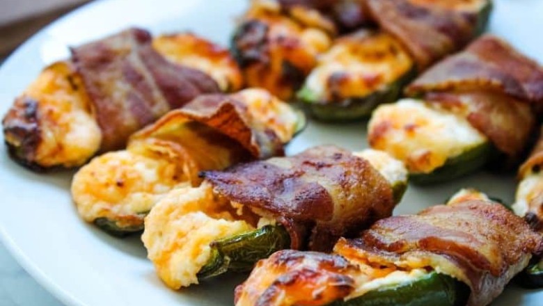 Air Fryer Bacon-Wrapped Stuff Jalapenos