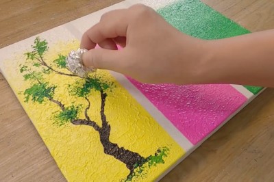 How to paint 3 Different Trees for Beginners