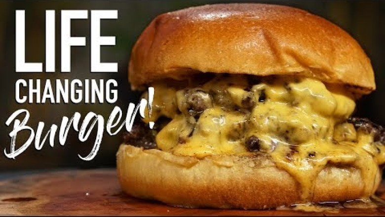 Making a Smashed Burger