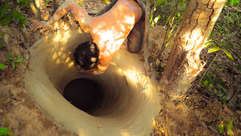 Building a Secret Underground House and Pool