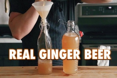 3 Ingredient Homemade Fermented Ginger Beer