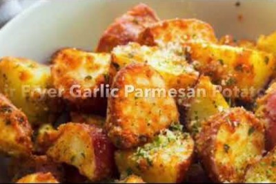 Air Fryer Garlic Parmesan Potatoes