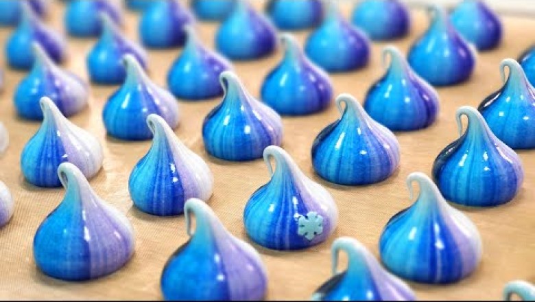 Galaxy Meringue Cookies