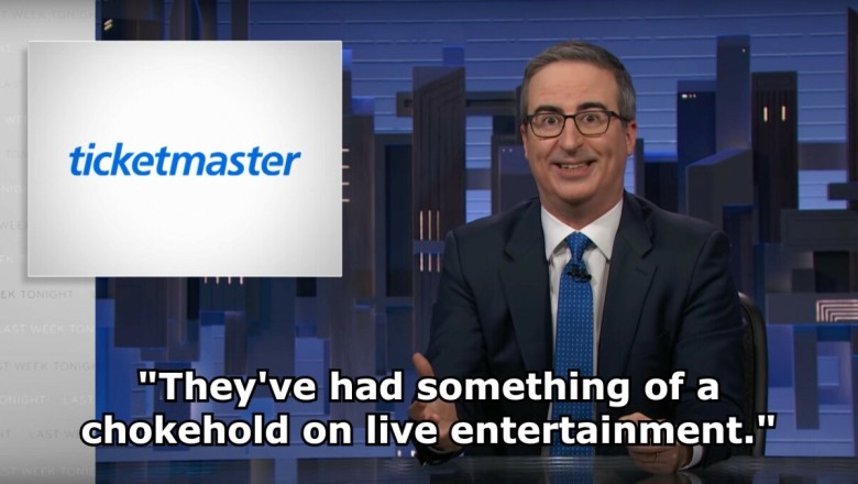 John Oliver breaks down why Ticketmaster sucks so much