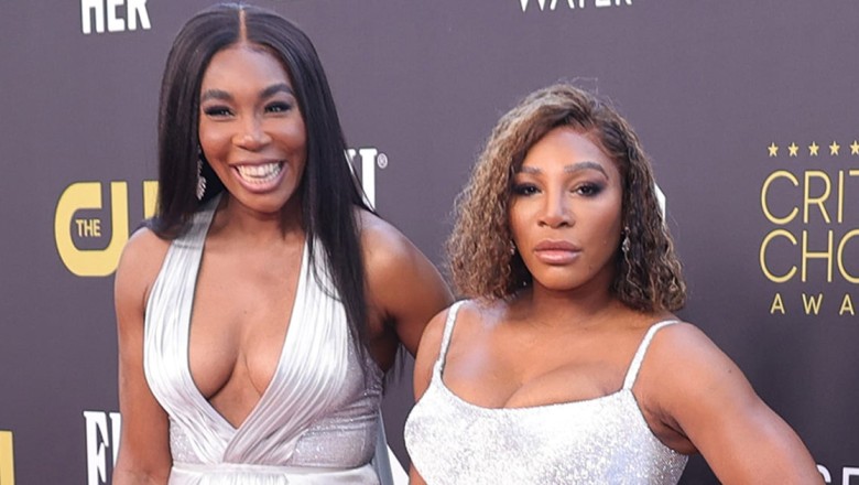 Venus and Serena Williams Dazzle in Crystal Gowns at the Critics' Choice Awards