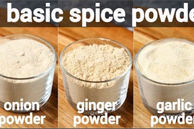 How to make Onion, Ginger and Garlic Powders