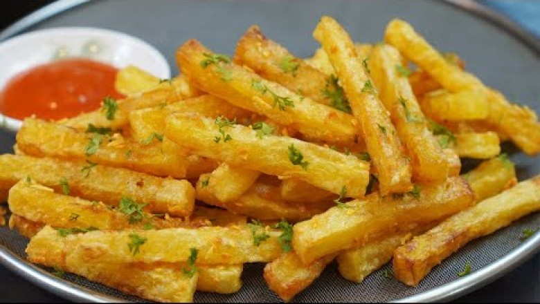 Crispy French fries with Garlic Butter