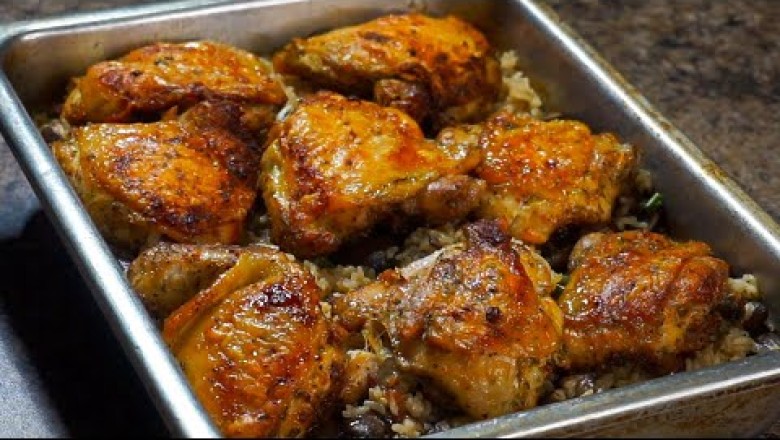 Baked Chicken and Rice