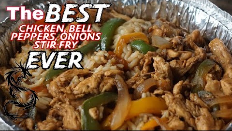Chicken, Bell Pepper and Onion Stirfry