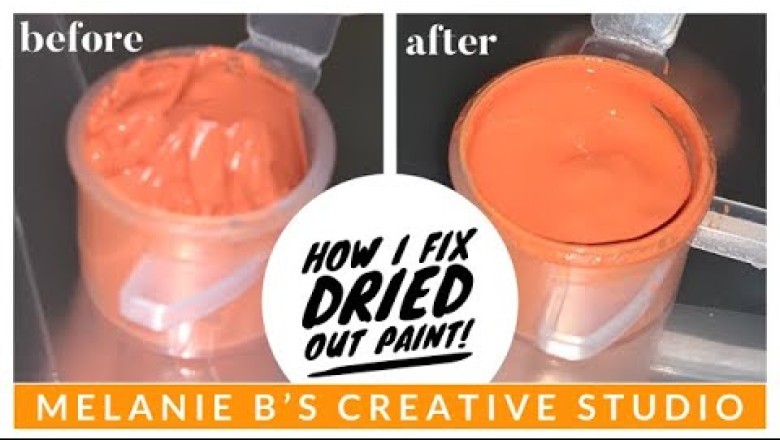 Revive Dried Acrylic Paints