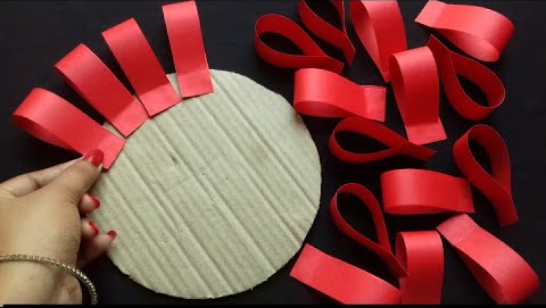Unique Paper Flower Wall Hanging