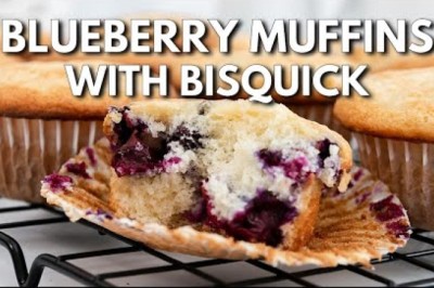 Easy Blueberry Muffins with Bisquick Mix