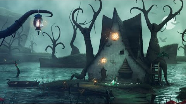 Haunted House - Fantasy Medieval Music - Water and Insect Sounds