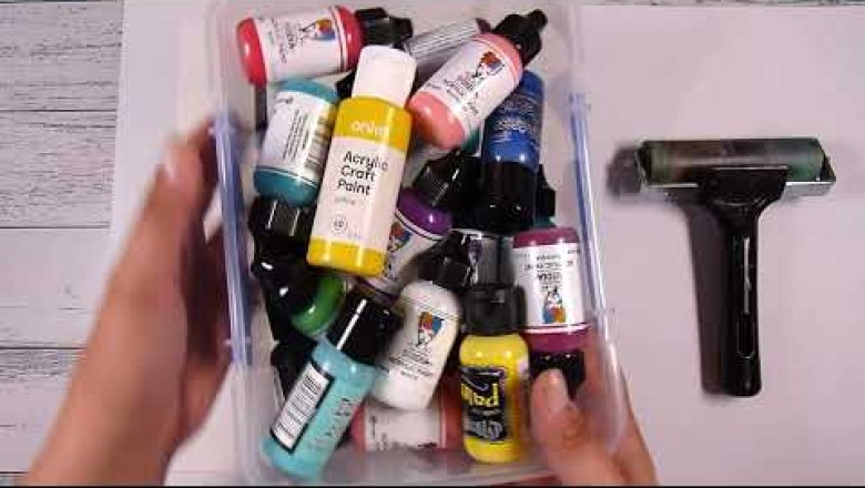Creating A Card Using Paints