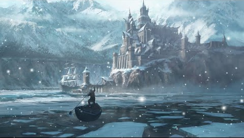 Haunted City on Ghost Island - Winter Lake Ambience