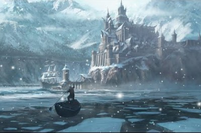 Haunted City on Ghost Island - Winter Lake Ambience