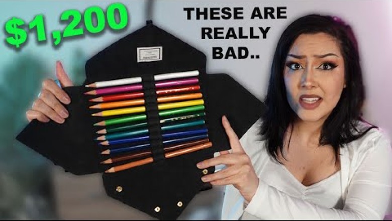 I Tested Luxury $1200 Colored Pencils (they're absolute TRASH!)