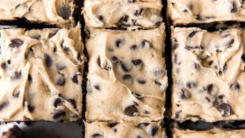 Brownies with Cookie Dough Frosting