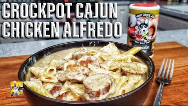 Crockpot Cajun Chicken Alfredo