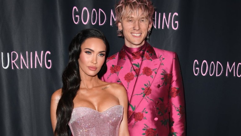 Megan Fox Wears a High-Slit, Corset Gown While Out With Machine Gun Kelly