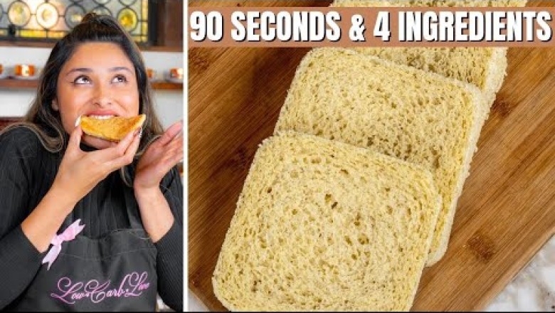 90 Second 4 Ingredient Bread
