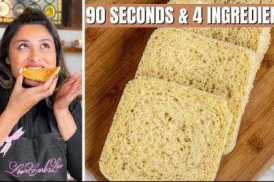 90 Second 4 Ingredient Bread