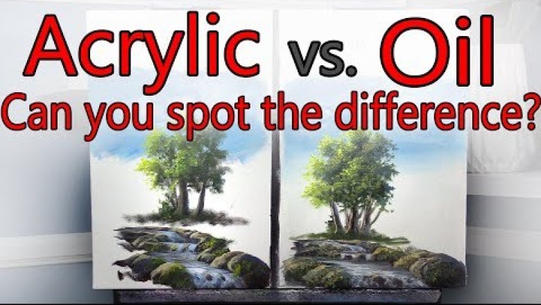 Acrylic VS Oil Side by Side EXPERIMENT