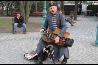 Hurdy-gurdy player