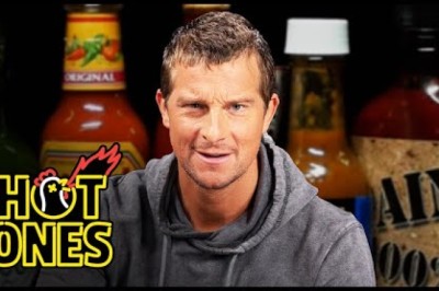 Bear Grylls Battles For Survival Against Spicy Wings