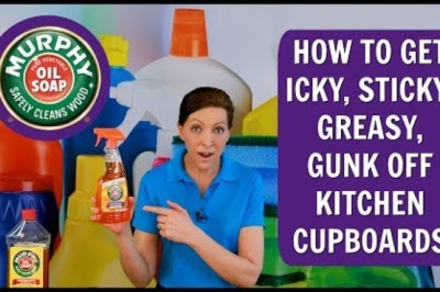 How to Get Yuck Off Kitchen Cupboards
