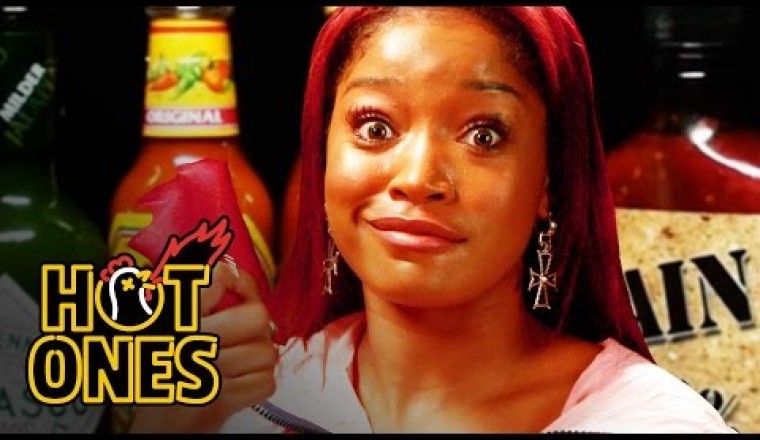 Keke Palmer Laughs Uncontrollably While Eating Spicy Wings