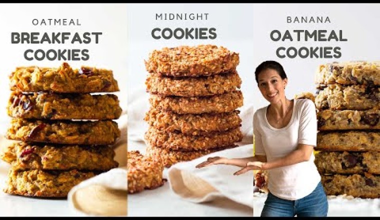 3 Healthy Oatmeal Cookies