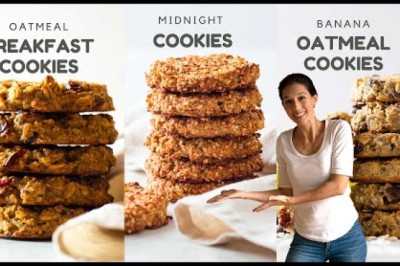 3 Healthy Oatmeal Cookies