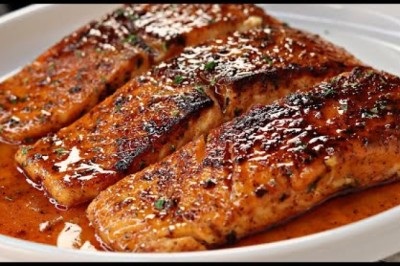 Honey Butter Old Bay Salmon
