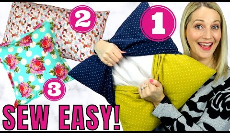 Envelope Pillow Cover Tutorial done 3 WAYS!