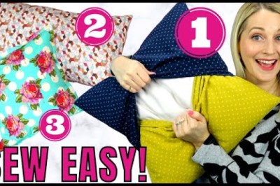 Envelope Pillow Cover Tutorial done 3 WAYS!