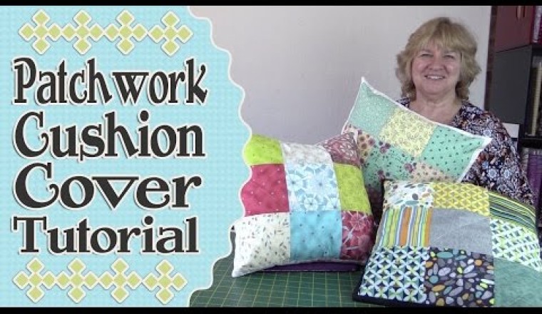 Patchwork Quilted Envelope Cushion Cover