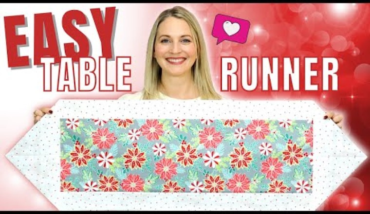 Easy 10 Minute Table Runner