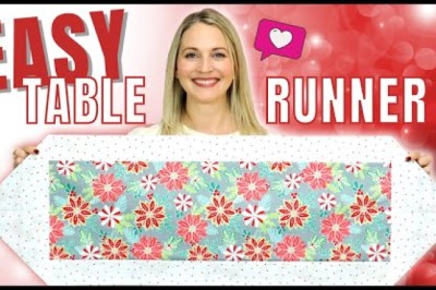 Easy 10 Minute Table Runner