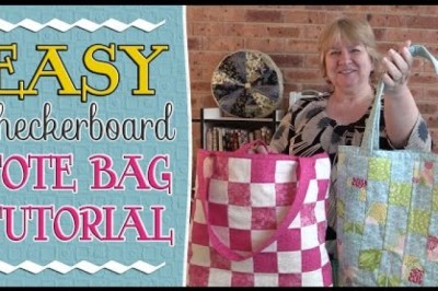 EASY Checkerboard Tote Bag Tutorial