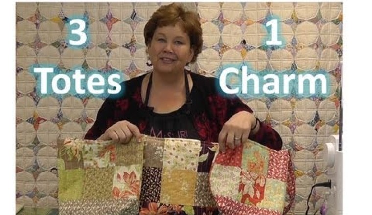 Make Three Totes/Purses With One Charm Pack!