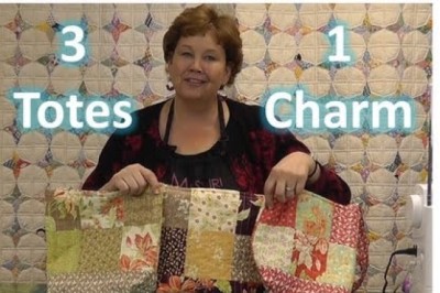 Make Three Totes/Purses With One Charm Pack!
