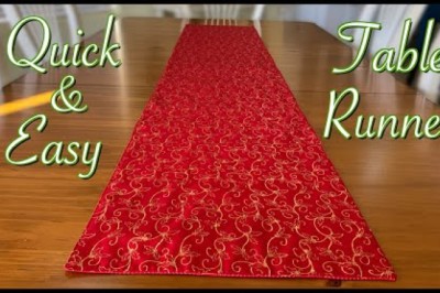Quick and Easy Christmas Table Runner