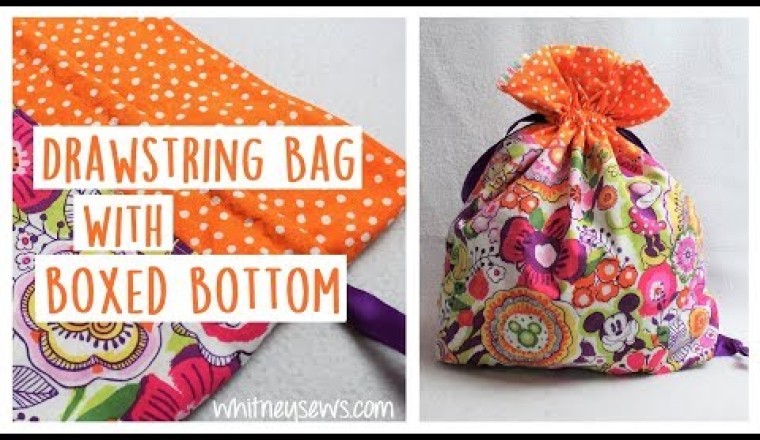 EASY Drawstring Bag with Boxed Bottom