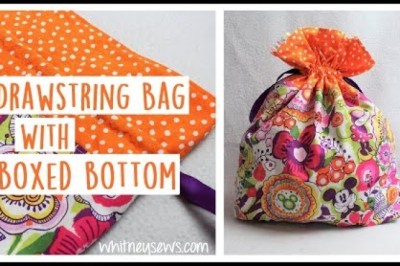 EASY Drawstring Bag with Boxed Bottom
