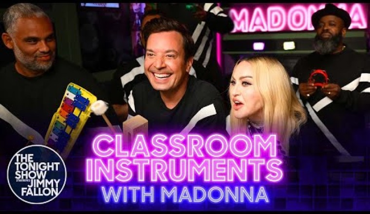 Madonna, Jimmy Fallon and The Roots Sing "Music"